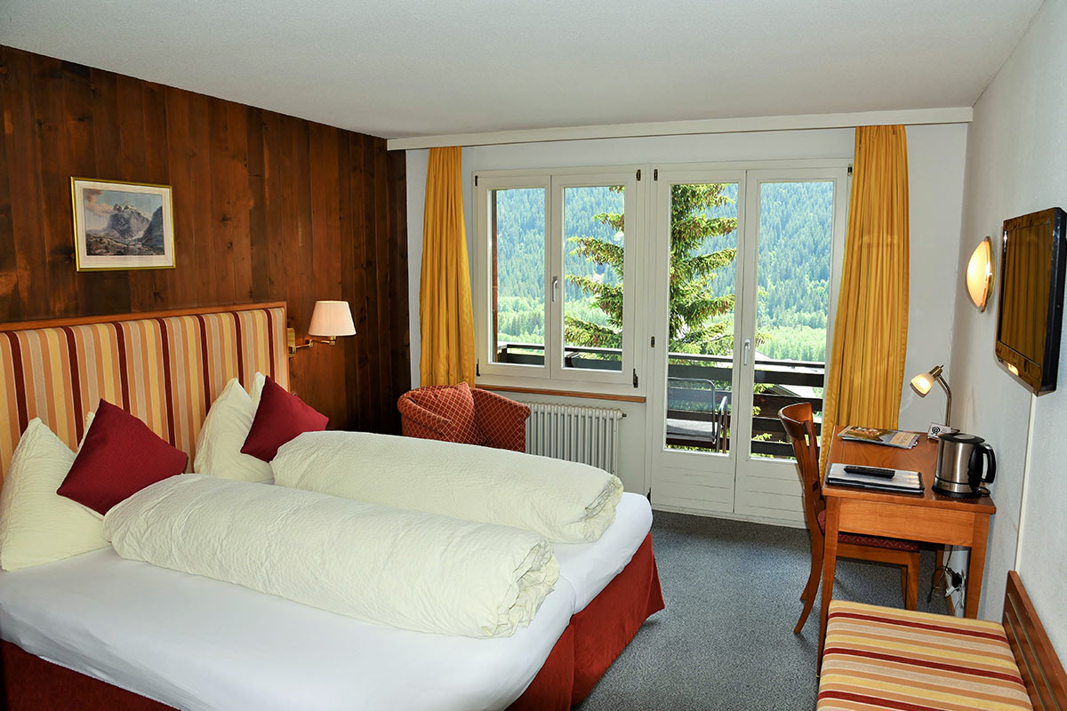 Zimmer im Hotel Tschuggen in Grindelwald